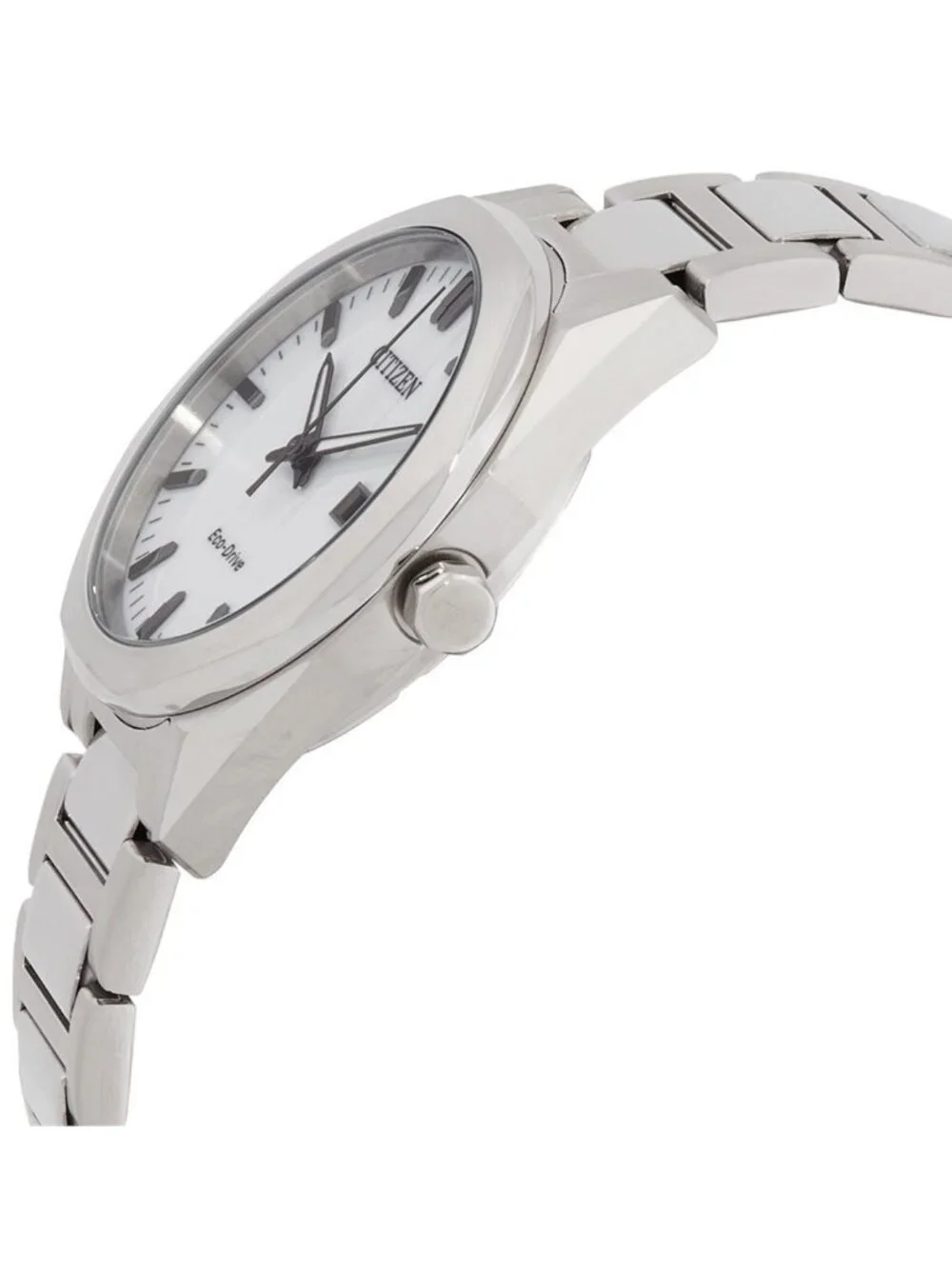 NWT Citizen Octangle Eco-Drive White Dial Unisex Watch